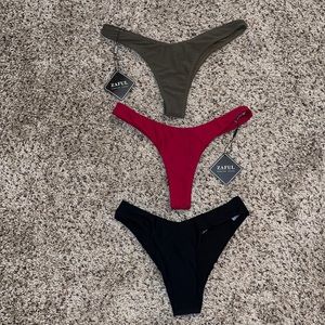 Three ZAFUL cheeky bikinis